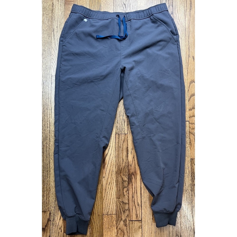 FIGS Tansen Jogger Scrub Pants Men's Sz XL Gray Drawstring Medical Uniform